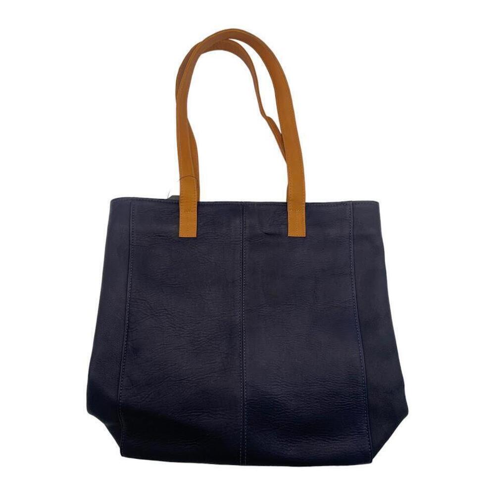 Le Donne Leather Sunset Tote Navy/Tan